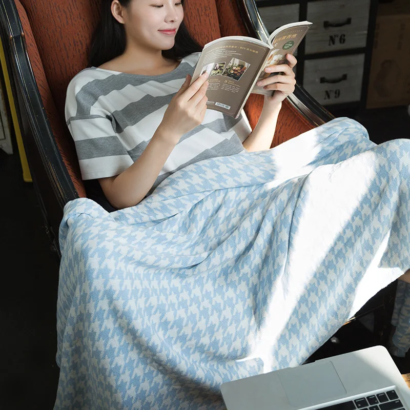 Thousands of Birds Rueijing Textile Cotton Knitted Blanket Sofa Cover Towel Blanket Photography Blanket Yarn Blanket