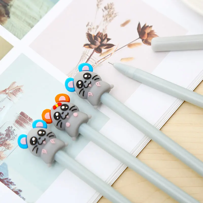 12 шт./компл. креативная забавная крыса животное гелевые ручки Мышь мыши кавайные