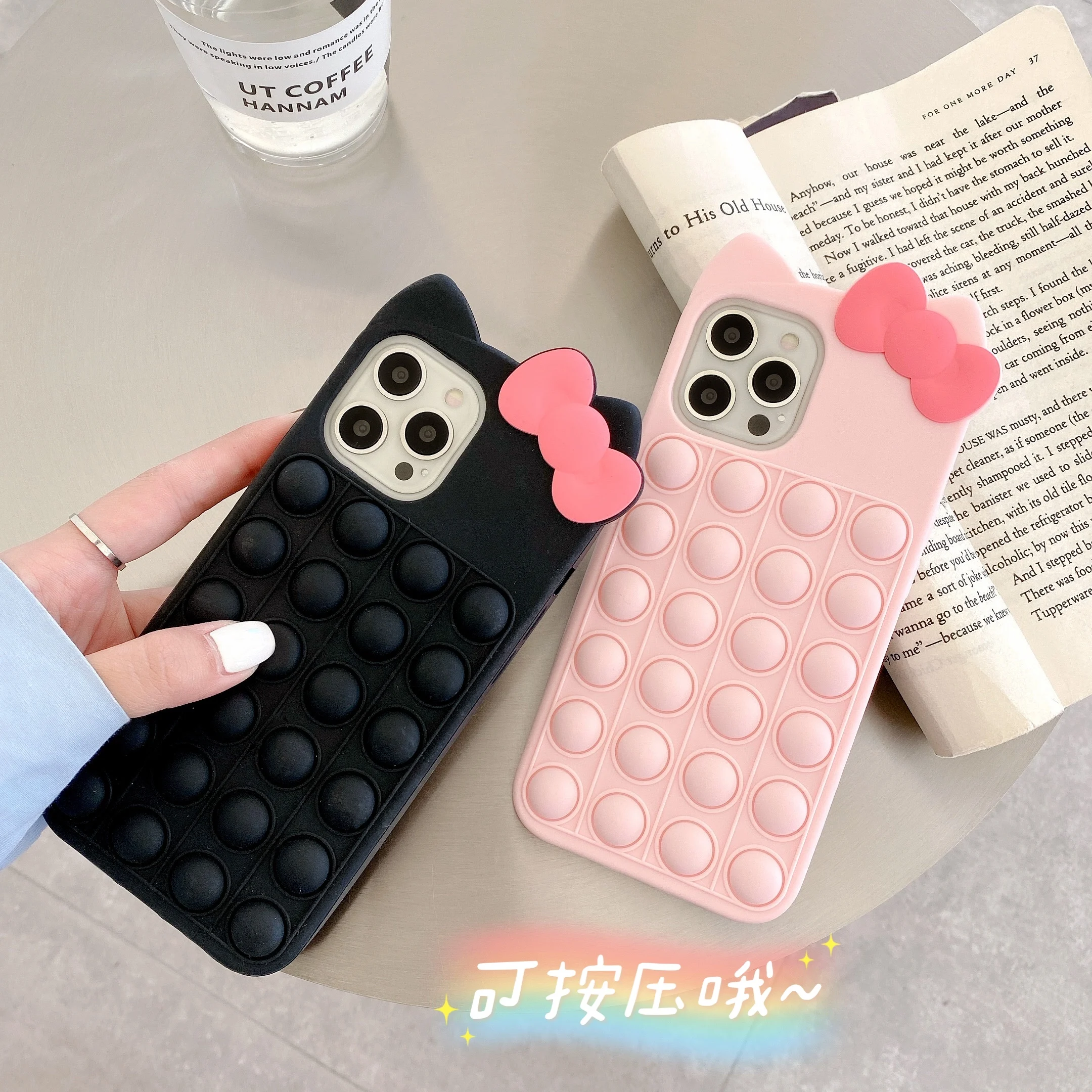 Fashion Rainbow Color Shockproof Silicone Phone Case for Iphone 6 6s 7 8 plus X XR XS 11 12 Pro Max Back Cover Reliver Stress | Мобильные