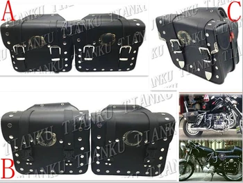 

Universal Leather Side Bag Saddle Bags For Rebel CMX 250 CA125 250 450 Gold Wing GL1500 GL1800 SHADOW ACE VLX DLX MAGNA VF