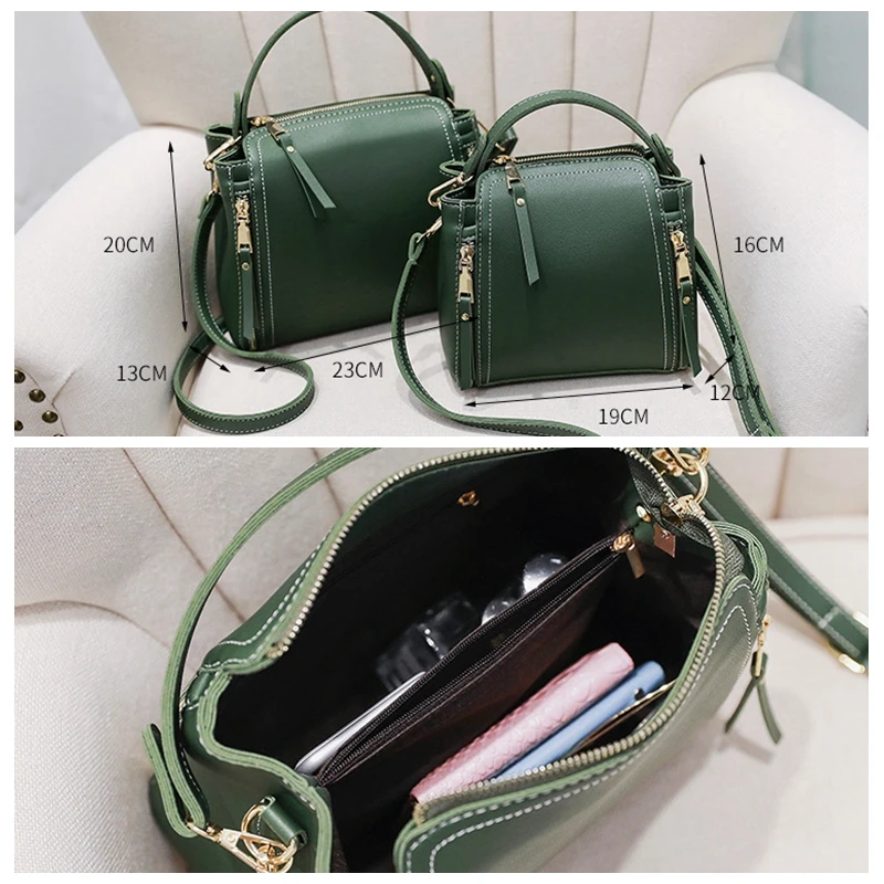Маленькие мини-сумки-мессенджеры с длинным ремешком, дизайнерские сумки через плечо, зеленые сумки на плечо, женская мода, корейский стиль