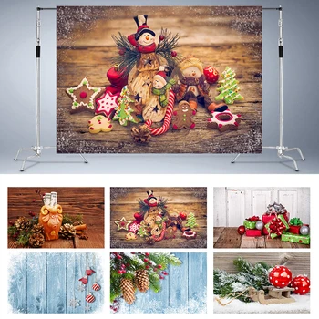 

Nitree Food Photography Background Photo Studio Backdrop For Photographers Christmas Board Wood Xmas Party Banner Decoration