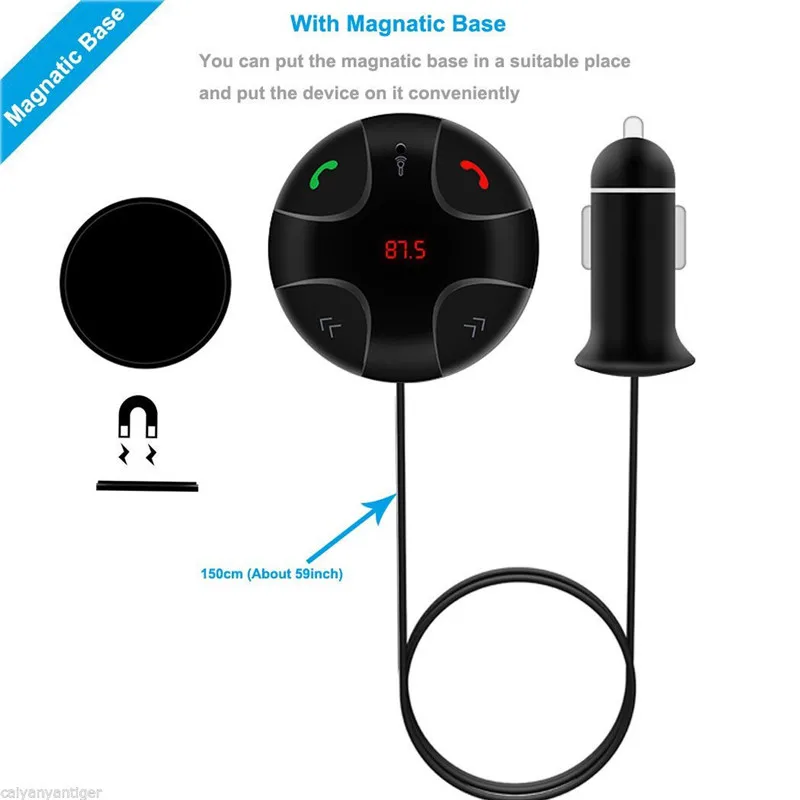 FM Bluetooth передатчик Hands-free автомобильный комплект Автомобильный MP3-плеер Поддержка TF карты воспроизведения музыки аудио модулятор автомобильные аксессуары