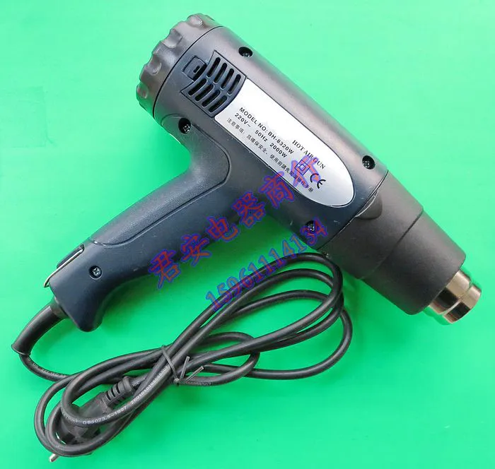 1600W industrial hot air gun, plastic film, heat shrinkable film