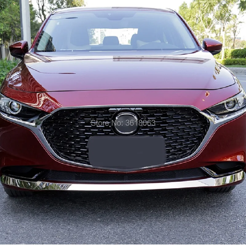 Для 2019 2020 Mazda 3 Передняя крышка двигателя декоративная отделка бампер рамка