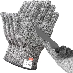 Hppe nível 5 segurança anti corte luvas de alta resistência indústria cozinha jardinagem anti risco anti corte de vidro multi purpose