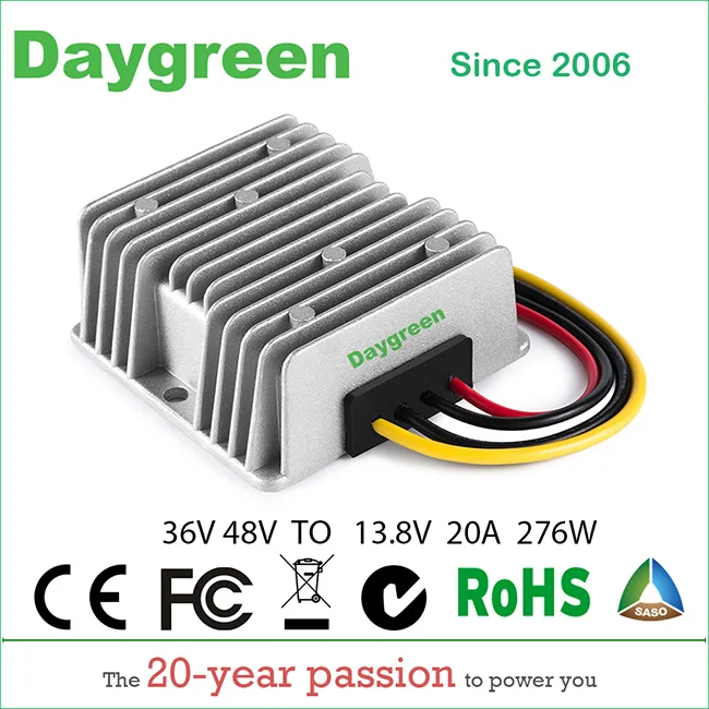 36V 48V TO 13.8V 20A 36 В 48 В до 12 В 5A 10A 20A 30A 40A 50A 60A 13,8 В Гольф-карт редуктор Напряжения DC понижающий преобразователь водонепроницаемый CE RoHS - Цвет: 36V 48V TO 13.8V 20A