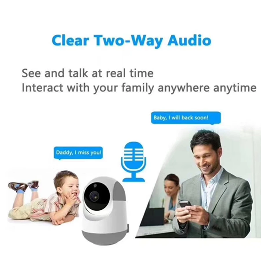 HD 1080P Wireless IP Camera Cloud Wifi Camera Smart Auto Human Tracking Home Security Surveillance CCTV Network
