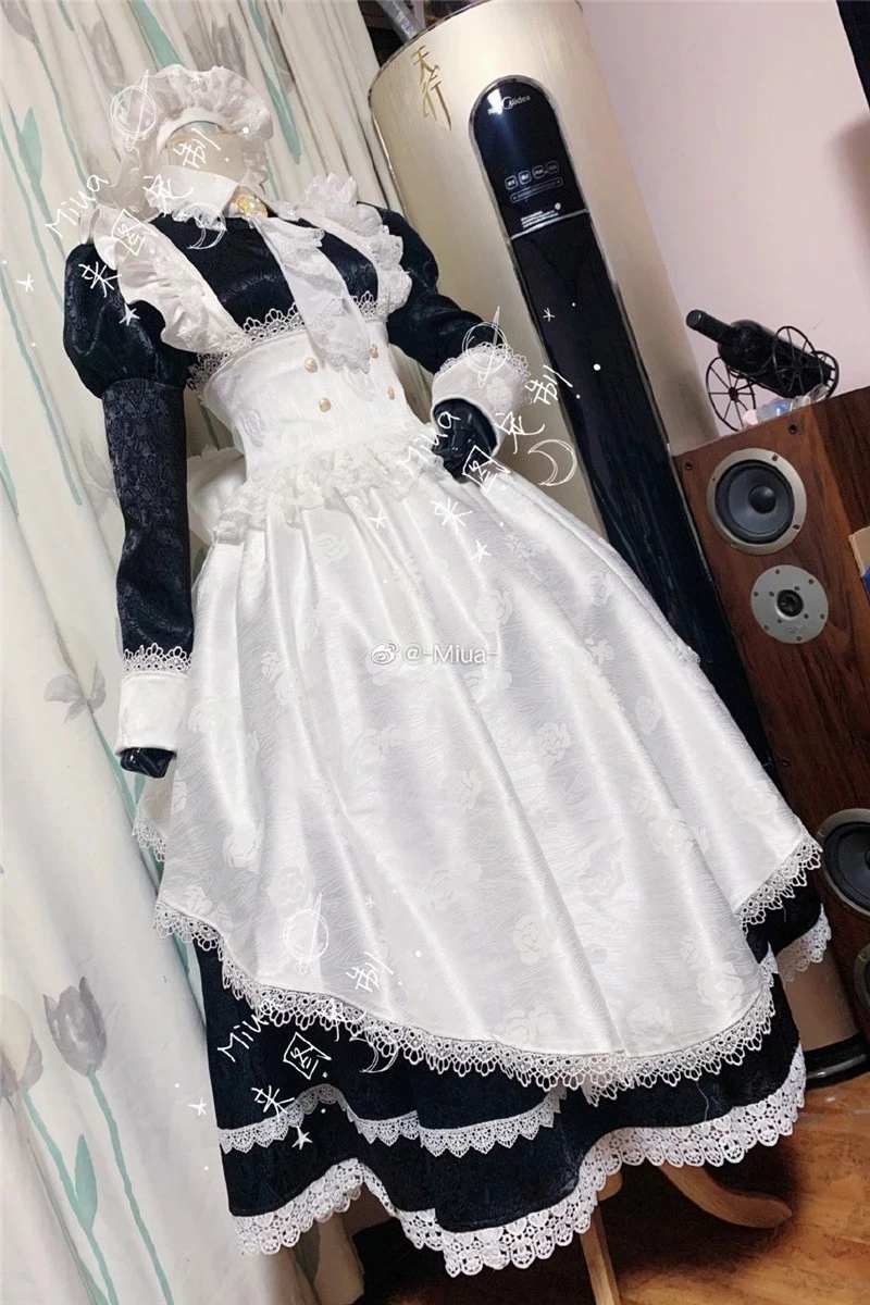 

COSLEE [Customized] Anime Game Miracle Nikki Teresa Maid Dress Uniform Cosplay Costume Halloween Party Suit For Women Girls New