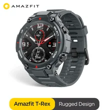 New 2020 CES Amazfit T-rex T rex Smartwatch 5ATM 14 Sports Modes Smart Watch GPS/GLONASS AMOLED Screen for Xiaomi iOS Android