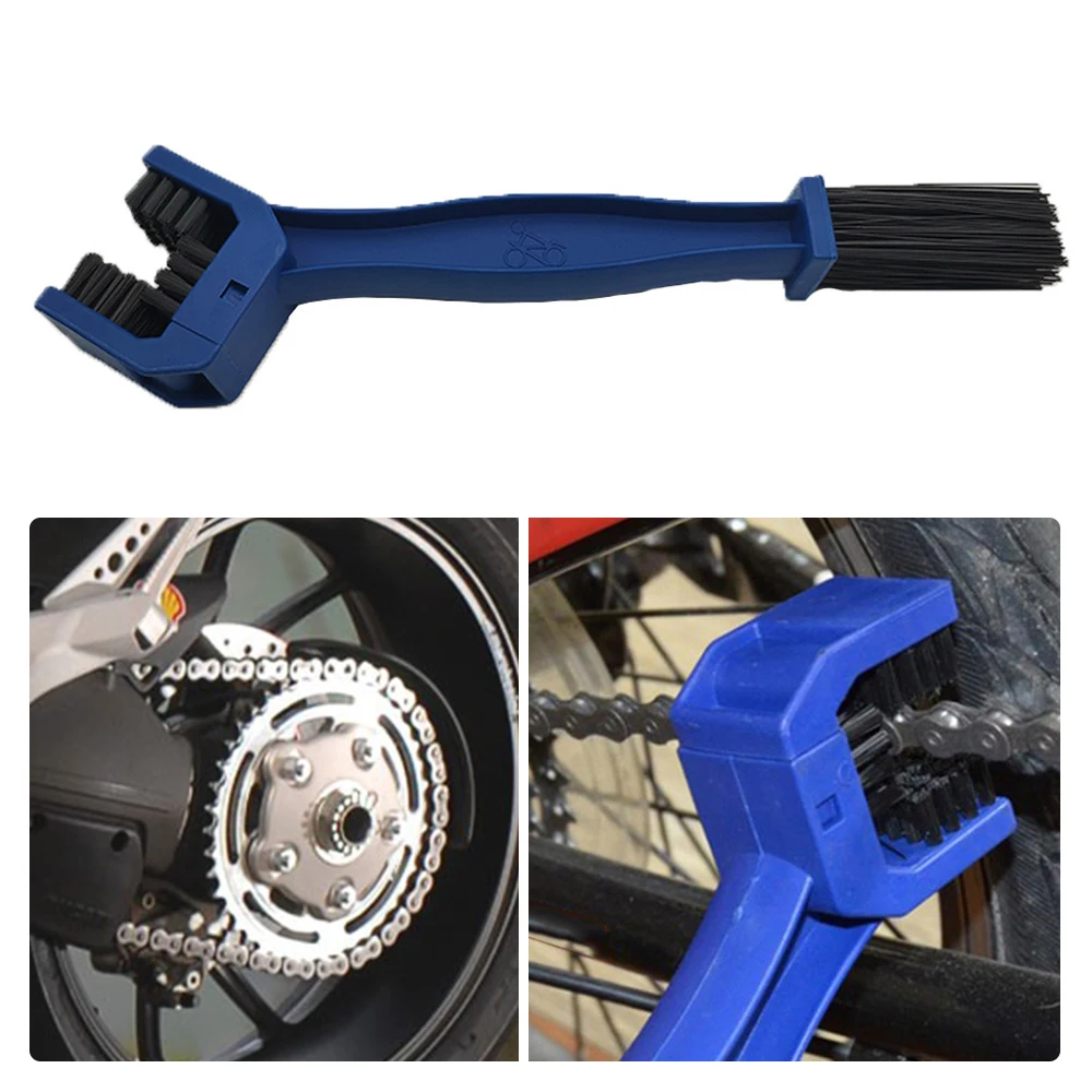 Universal Motorcycle Chain Brush Gear Dirt Outdoor Cleaner Scrubber Tool For Yamaha MT10 FZ0 7 9 FZ 6 FAZE R XJ6 DIVERSION MT125