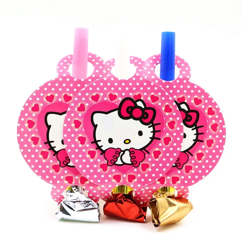 Blow Out-6pcs Для детей 10 человек мальчик взрослых день рождения поставки hello kitty вечерние украшения наборы бумага Гарланд чашки, ребенок, Душ - Цвет: Blow Out-6pcs