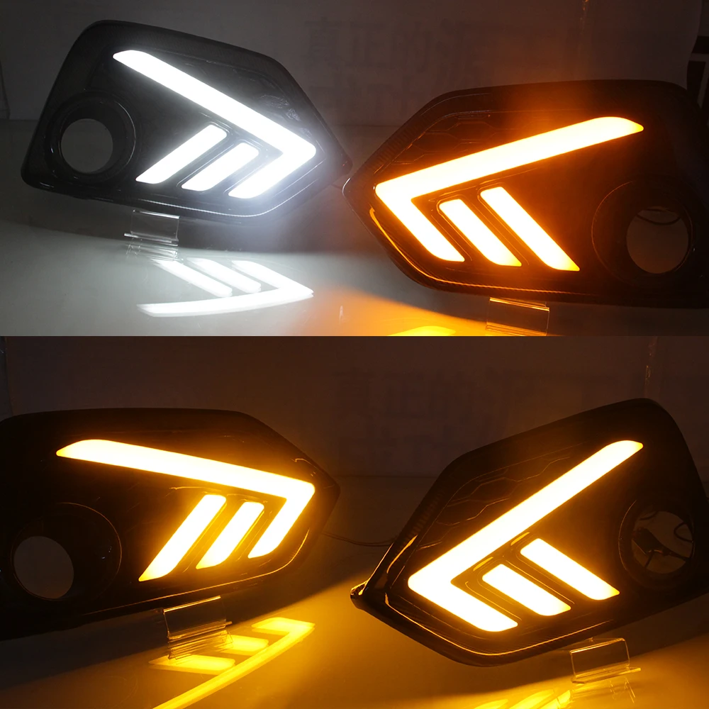 Автомобильная проблесковая 1 пара светодиодный DRL Габаритные огни с переднего