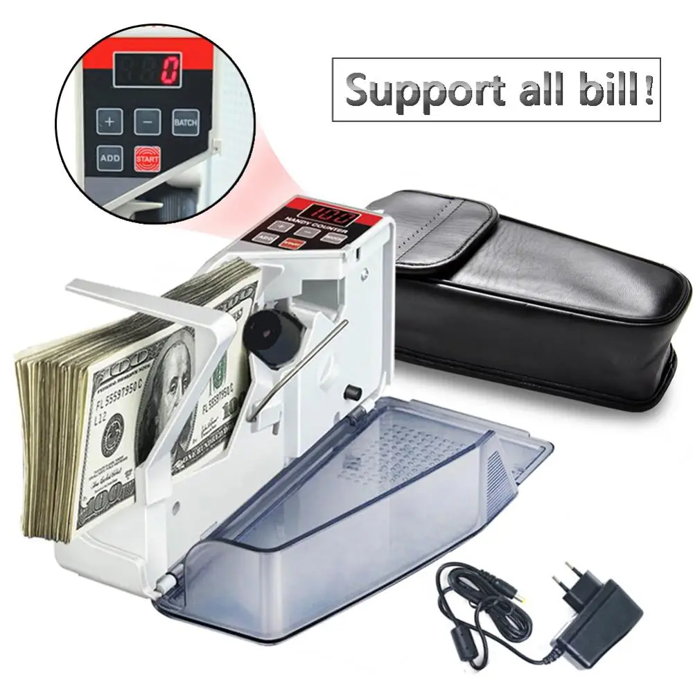 US $28.24 Eu Plug Money Counter For Currency Note Bill Cash Banknote