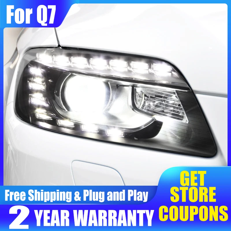 ALL-LED-Headlights-For-Audi-Q7-2006-2015-LED-DRL-Lights-LED-Dynamic ...