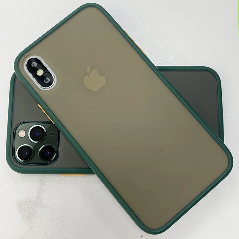 Полупрозрачный противоударный чехол для iPhone XR 11 Pro XS Max X Роскошный чехол для iPhone 7 8 6 S 6 S Plus 7Plus 360 Защитный силиконовый чехол