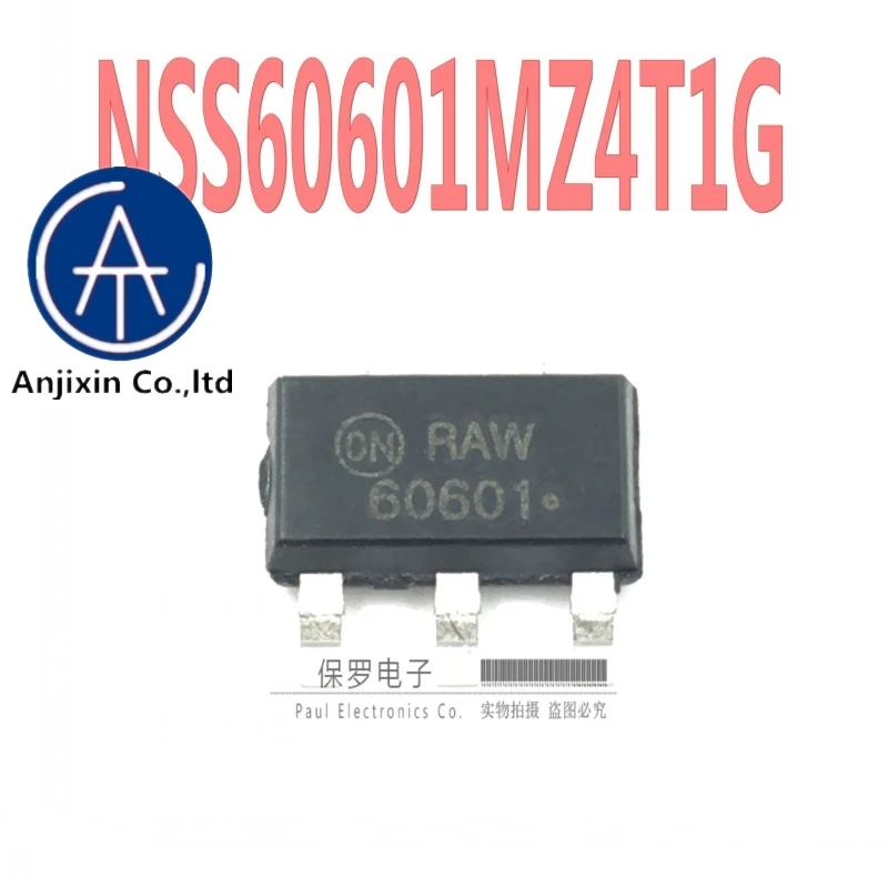 

10 шт., 100% оригинальный и новый транзистор NSS60601MZ4T1G, Шелковый экран 60601 6A/600V SOT-223, в наличии