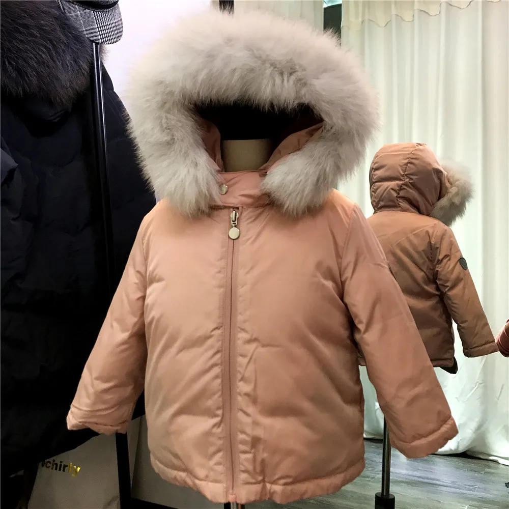 

European and American British style girl's short down jacket