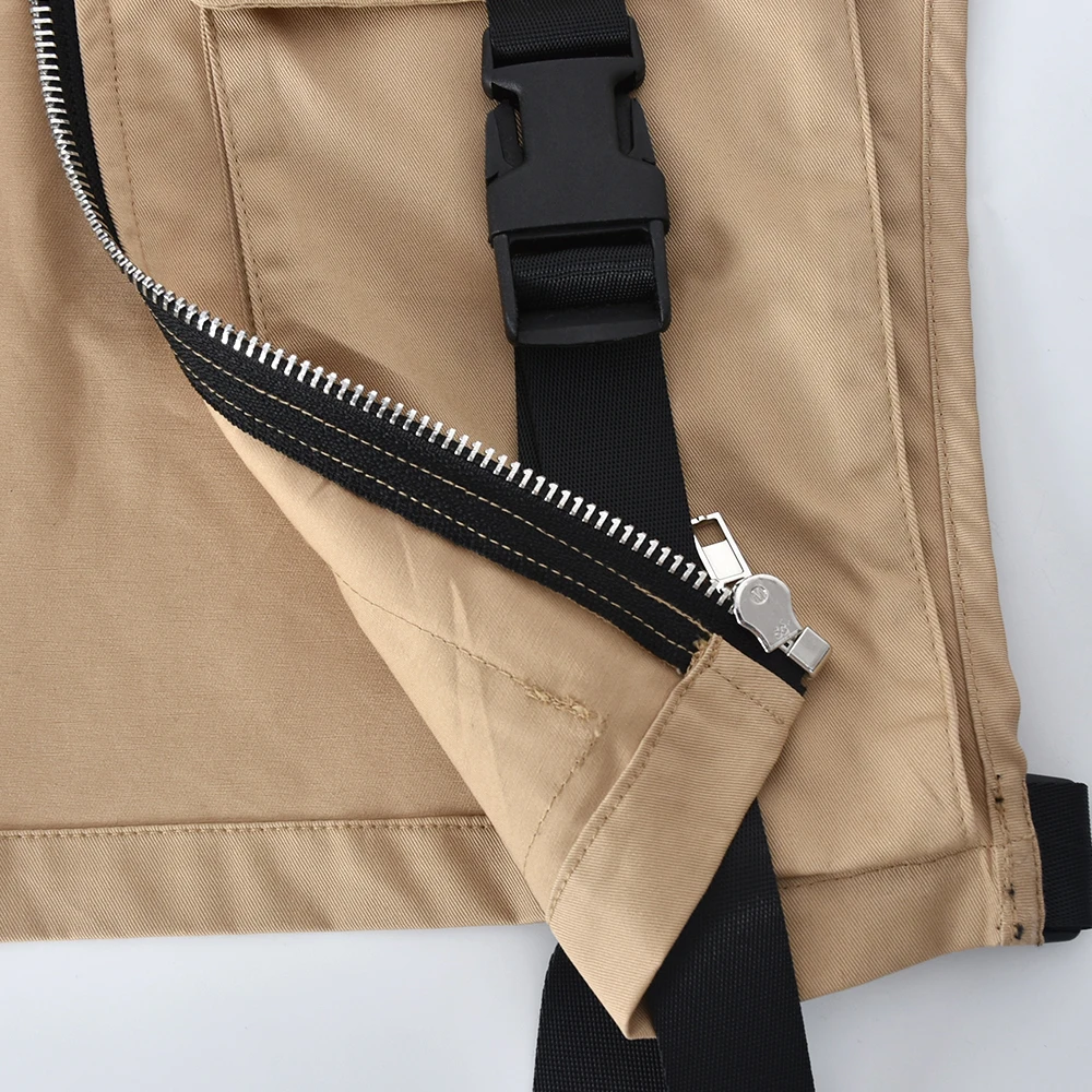 ladies long puffer coat Women Sleeveless Pockets Buckle Zipper Sexy Cropped Jacket Vest Top 2022 Spring Fall Harajuku Party Safari Waistcoat Streetwear long puffer jacket