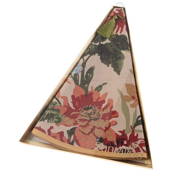 

Round Kitchen Towel D75cm Ethnic, 100% Cotton, Beige, Home and kitchen products