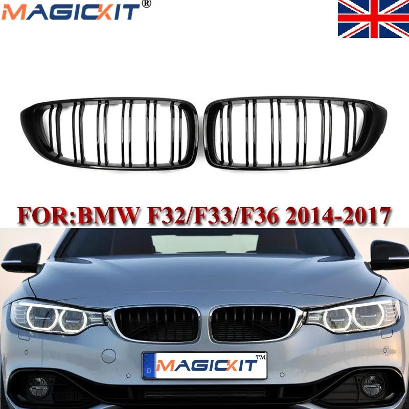 MagicKit для BMW 4 серии F32 F33 F36 F82 F80 глянцевая черная решетка радиатора двойная M4