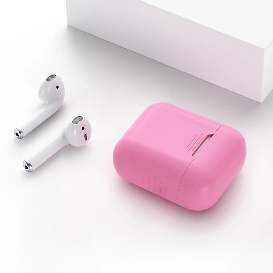 Кожаный чехол для Airpods для Air Pods Чехлы Bluetooth наушники защита для кожи для Airpod чехол Аксессуары для наушников - Цвет: just as the picture