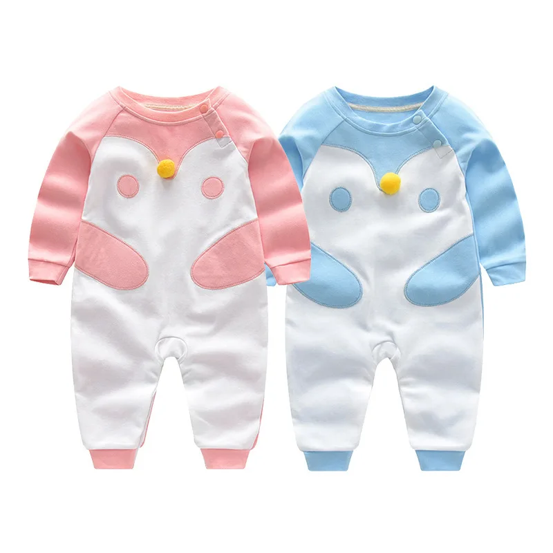 

Tolo Rabbit Childrenswear 2018 Autumn New Style Two-color Chickens Pure Cotton Long-sleeve Jumpsuit H3570