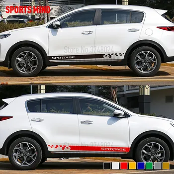 

3 Pairs Sports mind Vinyl Door Car Sticker Decal Automobiles Car Styling For KIA Sportage Exterior Accessories