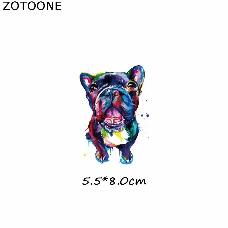 401 ZOTOONE живопись тушью животные гладить на передачу полосатые наклейки на одежду DIY Термоаппликации моющиеся приложения термо-Стикеры для одежды - Цвет: 401
