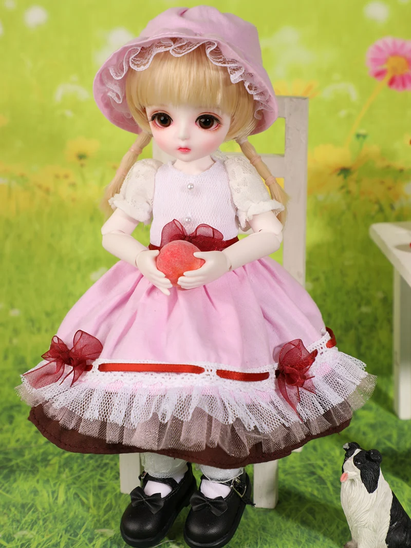 1/3 1/4 1/6 BJD SD кукла одежда платье Кукла милое розовое платье для BJD куклы игрушки