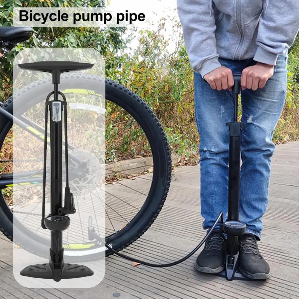 Bike Floor Pump US/FR Valve Adapter With High Pressure Gauge Foot Bicycle Air Inflator Tire Road MTB | Спорт и развлечения