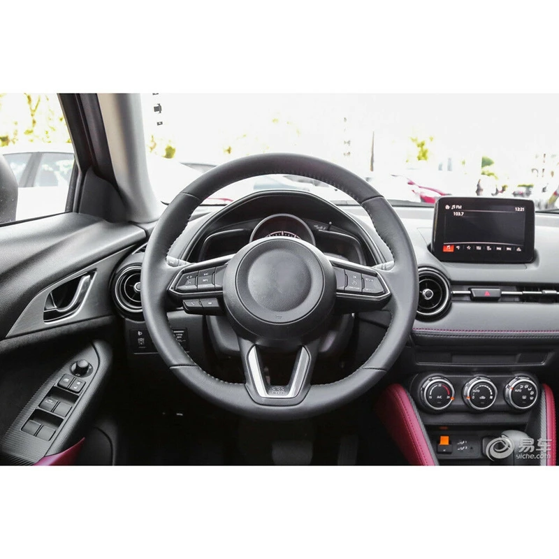 Красный ABS накладка на руль для Mazda CX-3 CX3- модные аксессуары для интерьера 1 pai