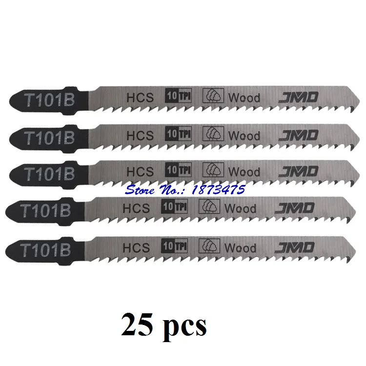 25 шт./лот лобзик, T101B T-SHANK 100*1,3*10T HCS заземление и конус заземление, лобзик Деревообработка