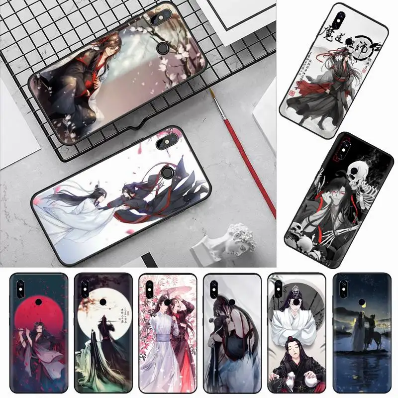 mo dao zu shi anime Bling Cute Phone Case For Xiaomi Redmi Note 4 4x 5 6 7 8 pro S2 PLUS 6A PRO funda hull coque shell | Мобильные