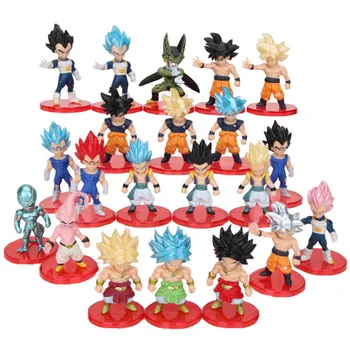 

anime Dragon Ball Figures Super Saiyan Dragon Ball Z Action Figure Son Goku Gohan Vegeta Trunks Buu Broly Freeza DBZ Model Toys