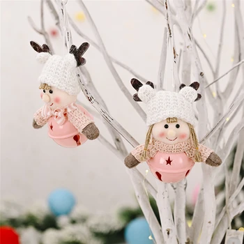 

Cute Felt Boy And Girl Christmas Tree Decorations Hanging Pendant Craft Ornament Christmas Decorations For Home New Year 2021