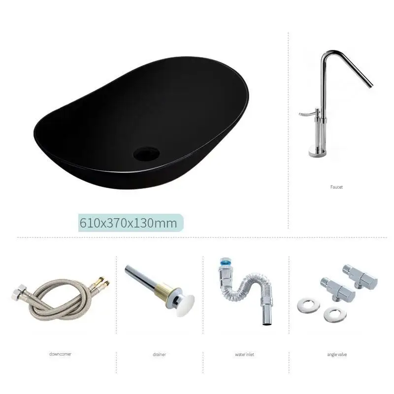Version F Чаша Banyo Evier Mano Wastafel Black Fregadero Para Pia Salle De Bain Wasbak раковина для ванной Lavabo бассейна Куба Banheiro умывальник - Цвет: Version F