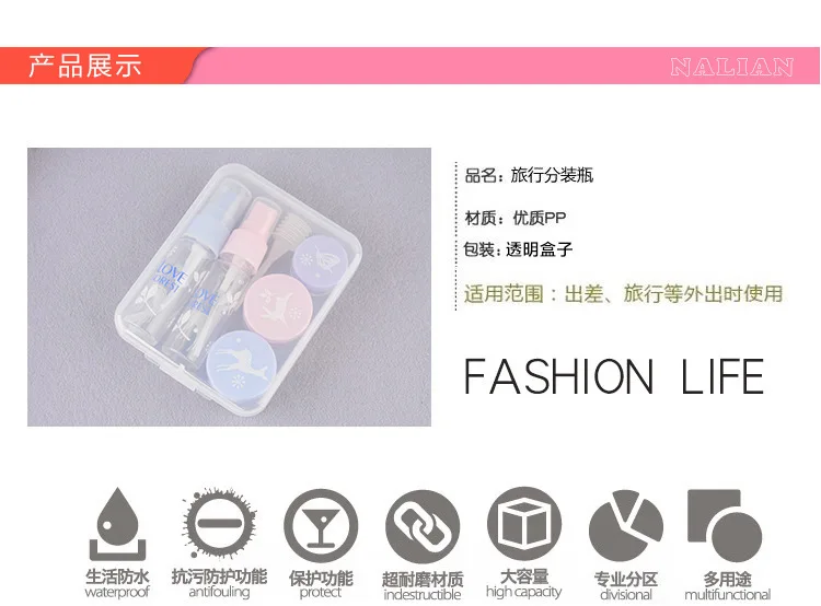 Malian Mini Small Fire Extinguisher Bottles Dispensers Cosmetics Travel Set Emulsion Water Portable Spray Bottle 8028
