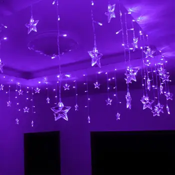 

3.5 Meters 96 Lights Five-pointed Star Decorative Waterproof Diy String Lights Wedding Glowing Festival Decorations Party K4B0