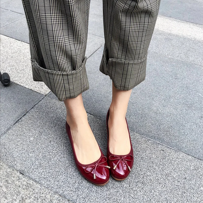 

5.5 Centimeter Slanted Heel Moccosins Women's Summer Genuine Leather Flat 2019 Spring And Autumn Versatile Elevator Semi-high He