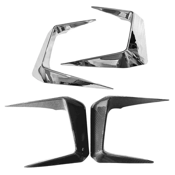 

2Pcs Front Foglight Eyebrow Eyelids Cover Trim Fog Light Lamp Protector for Toyota