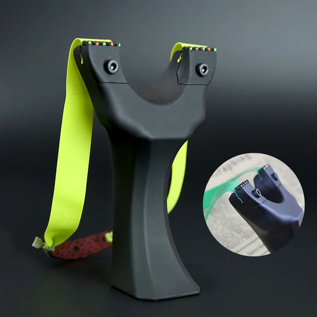 Powerful Plastic Catapult With Strong Rubber Band Slingshot Catapult Outdoor Hunting Accessories 3