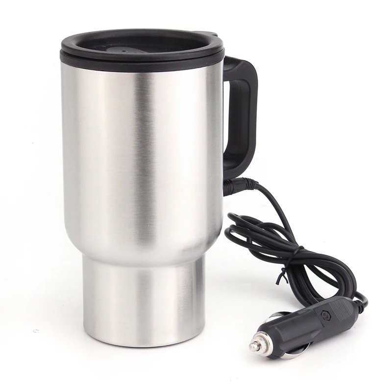 

Car Hot Kettle 450ml Vehicle Mounted Thermal Travel Cup Handy Cup thermostat Bottle Coffee Heat preservation Mug Water Keep Warm