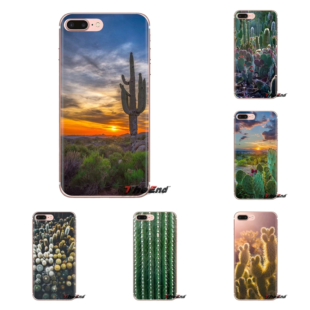 Для htc один U11 U12 X9 M7 M8 A9 M9 M10 E9 Plus Desire 630 530 626 628 816 820 830 кактус мягкие прозрачные чехлы |
