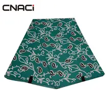 CNACI зеленая Анкара одежда африканская мода Daviva ткань Tissu Лоскутная Ткань 6 ярдов полиэстер африканская вощеная ткань принтом
