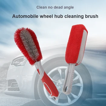 

Car Wheel Brush Rim Cleaning Tool Car Tire Cleaning Brush Black Car Repair and Maintenance Auto Parts