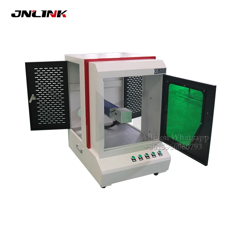 JNLINK 3 года гарантии волоконная лазерная маркировочная машина с защитным покрытием для глаз Raycus Max JPT IPG лазерный источник
