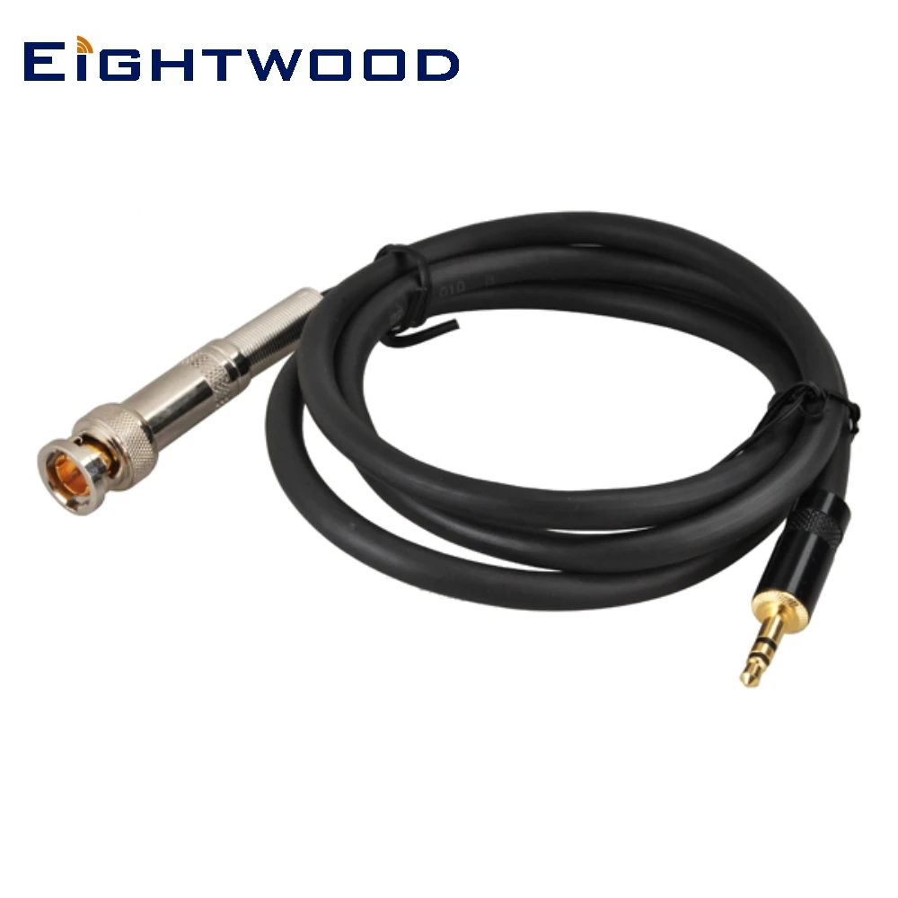 Eightwood 75 Ohm Bnc Spina Maschio A 3.5Mm Mono Maschio Cavo Audio Di Alimentazione Coassiale 3 Piedi/100Cm Per Tecsun S2000 S8800 Cr1100Dsp