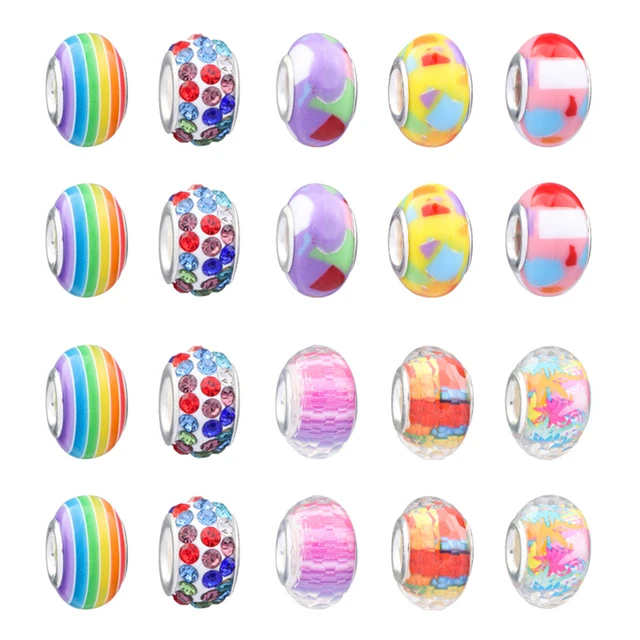 DIY Handmade Beaded Toy Kid Christmas Gift Box Creative Alloy Inlaid Gemstone Pendant Craft Making Bracelet Necklace Jewelry Kit 5