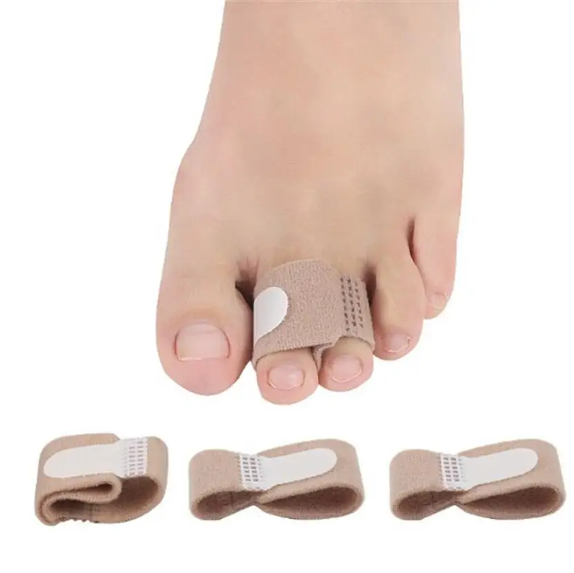 

2pcs New Toe Finger Straightener Hammer Toe Hallux Valgus Corrector Bandage Toe Separator Splint Wraps Foot Care Supplies